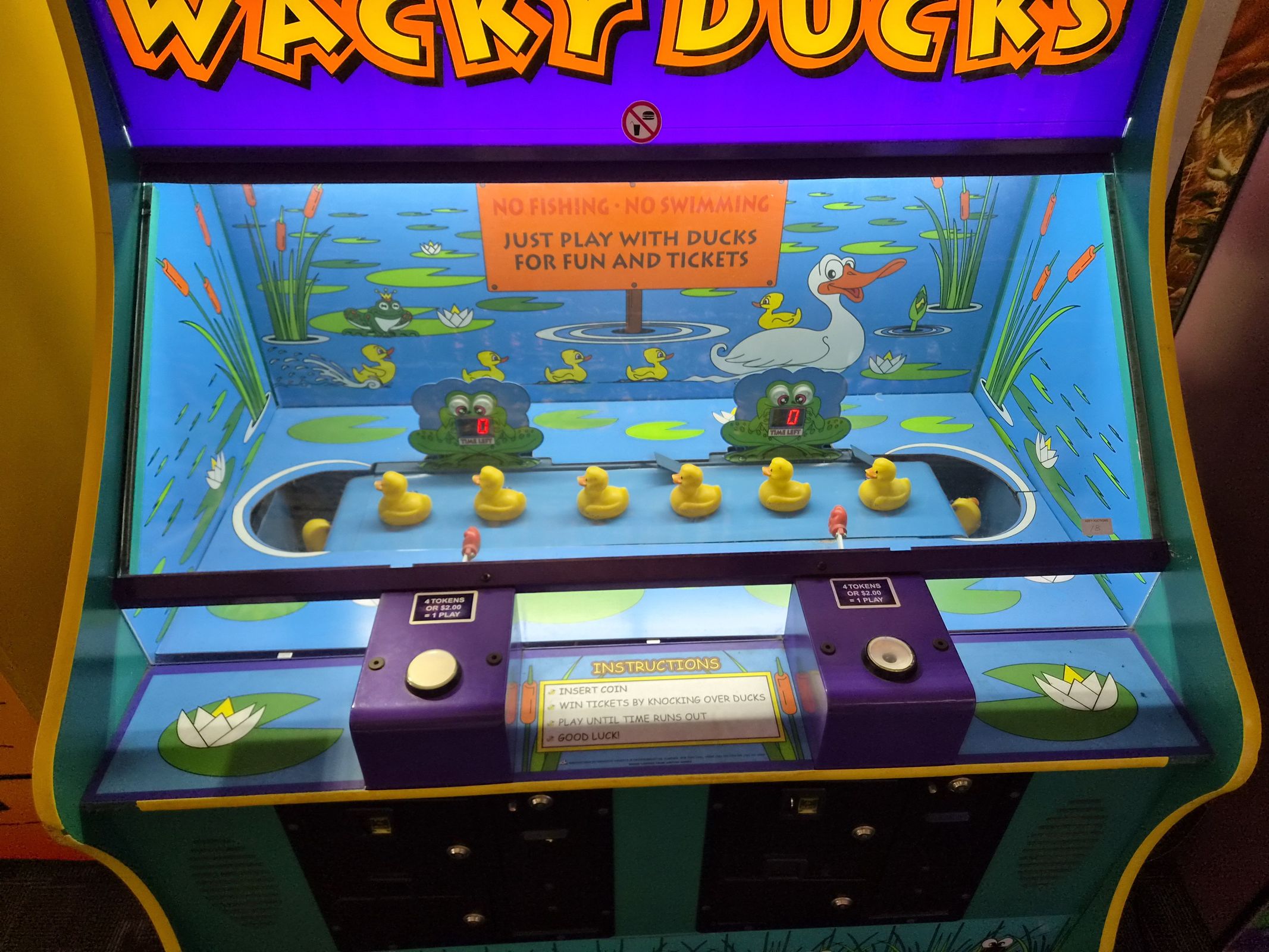 Wacky Ducks arcade game Wacky Ducks arcade game hire Adelaide